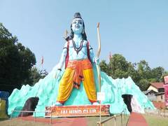 
      
      Assam: 60-ft Ram idol main attraction of Durga Puja pandal
      
      