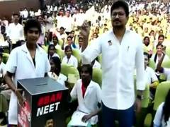 
      
      TN minister participates in 'signature campaign' against NEET
      
      