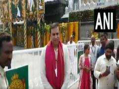 
      
      VVS Laxman offers prayers at Sri Venkateswara Temple in Tirupati
      
      