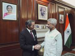 
      
      EAM Jaishankar meets IAEA Director General Rafael Grossi
      
      