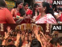 
      
      Women celebrate 'Sindoor Khela' with great joy and fervour 
      
      