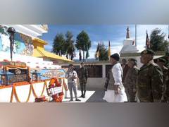 
      
      Rajnath Singh visits forward posts in Arunachal
      
      