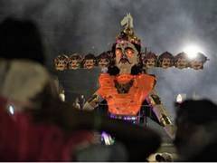 
      
      Vijyayadashmi: Effigy of Ravana burnt in Assam's Mirza
      
      