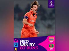 
      
      ICC CWC 2023: Netherlands stun Bangladesh by 87 runs
      
      