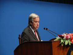 
      
      Guterres is first foreign delegate to address Nepal Parliament
      
      