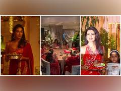 
      
      Shilpa, Mira, others perform Karwa Chauth rituals 
      
      