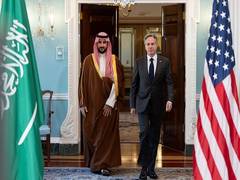 
      
      US State Secretary Antony Blinken meets Saudi Minister of Defence
      
      