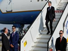 
      
      US State Secretary Antony Blinken lands in Tel Aviv
      
      