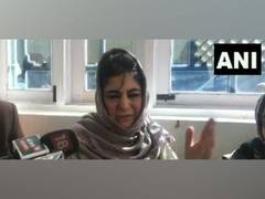 
      
      J-K: Mehbooba Mufti meets family of slain cop in Baramulla
      
      