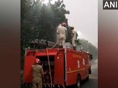 
      
      Delhi Fire Services starts spraying water to curb pollution
      
      
