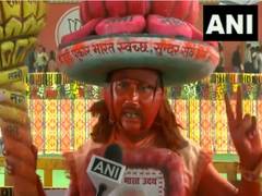 
      
      Bihar man dressed up like Hanuman arrives to attend PM Modi rally
      
      