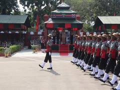 
      
      Arunachal Guv reviews Mahila recruits' attestation parade 
      
      