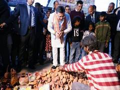 
      
      Vocal for Local: Uttarakhand CM Dhami purchases earthen lamps 
      
      