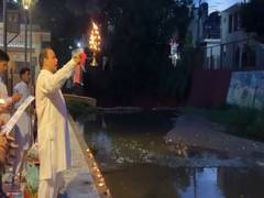 
      
      J-K: Large number of devotees gather for Devika Aarti in Udhampur
      
      