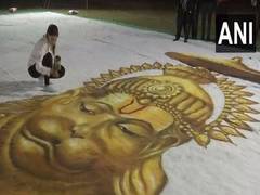 
      
      On Diwali, Indore artist creates 14,000 sq ft of rangoli
      
      