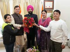 
      
      Uttarakhand CM Dhami calls on state Governor on Diwali
      
      