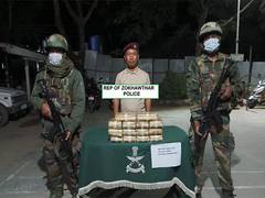 
      
      Assam Rifles, Zokhawthar Police recover methamphetamine tablets  
      
      