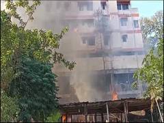 
      
      Properties worth lakhs gutted, one killed in massive fire 
      
      