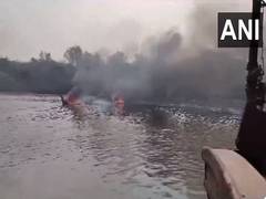 
      
      Andhra: Boat docked at Nizampatnam harbour capsizes
      
      