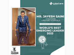 
      
      Jayesh Saini felicitated with 