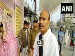 
      
      Virendra Kumar casts vote  in Tikamgarh
      
      