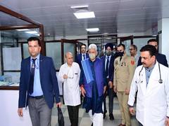 
      
      Manoj Sinha meets injured in Doda bus accident at hospital
      
      