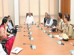 
      
      Gujarat CM chairs high-level meet ahead of ICC world cup final
      
      
