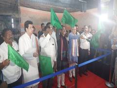 
      
      Extension of Banaras-Sambalpur Express flagged off
      
      