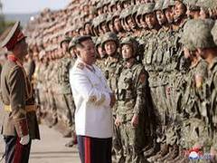 
      
      North Korean troops in demilitarized zone
      
      