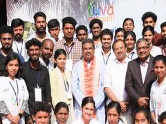
      
      Dharmendra Pradhan interacts with Kerala students
      
      