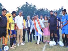 
      
      Dharmendra Pradhan kicks off 'Football for Schools' in Odisha
      
      