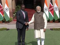 
      
      PM Narendra Modi meets Kenyan President William Ruto in Delhi
      
      