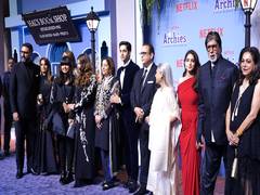 
      
      Bachhans arrive in style at grand premiere of 'The Archies'
      
      