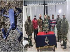 
      
      BSF, Punjab police recover Pak drone in Amritsar 
      
      