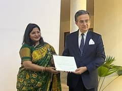 
      
      Aditi Maheshwari conferred French award
      
      