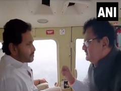 
      
      Andhra CM conducts an aerial survey of flood-affected areas 
      
      