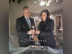 
      
      US Vice President Harris celebrates Hanukkah festival 
      
      