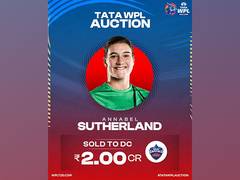 
      
      WPL Auction: Annabel Sutherland sold to DC for Rs 2 crore
      
      
