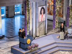 
      
      Narges Mohammadi decries “tyrannical” Iranian regime
      
      