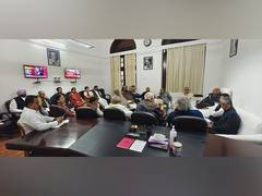 
      
      Meeting of INDIA bloc leaders held at Mallikarjun Kharge's office
      
      