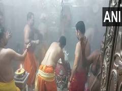 
      
      Silver crown offered to Mahakal at Mahakaleshwar temple 
      
      
