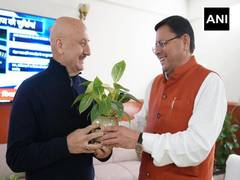 
      
      Anupam Kher meets Uttarakhand CM Pushkar Singh Dhami
      
      