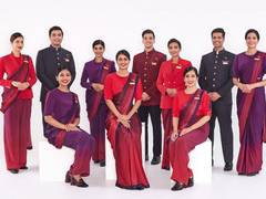 
      
      Air India's new uniform for crew designed by Manish Malhotra
      
      