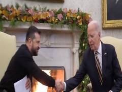 
      
      US President Biden meets Zelenskyy at White House
      
      