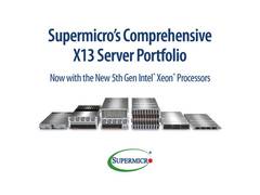 
      
      Supermicro Offers Rack Scale Solutions 
      
      