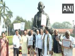 
      
      BJP MPs hold protests at Parliament over Belagavi incident
      
      
