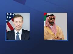 
      
      Tahnoun bin Zayed meets with US National Security Advisor
      
      