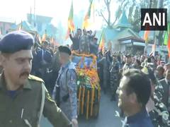 
      
      BJP chief JP Nadda holds roadshow in Himachal's Sundar Nagar
      
      
