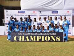 
      
      India win women's bilateral cricket series for blind 4-1 vs Nepal
      
      