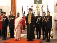 
      
      President Murmu hosts Oman Sultan at Rashtrapati Bhavan
      
      